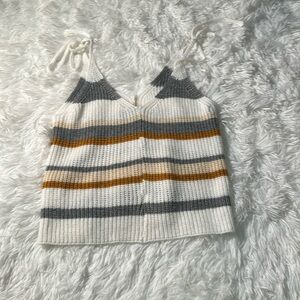 Sweater tank crop top